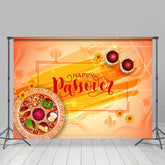 Aperturee - Orange Gourmet Food Tea Happy Passover Backdrop